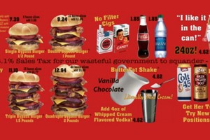 The menu for the Heart Attack Grill-687467